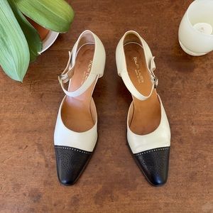 Ralph Lauren Black/Ivory Heels